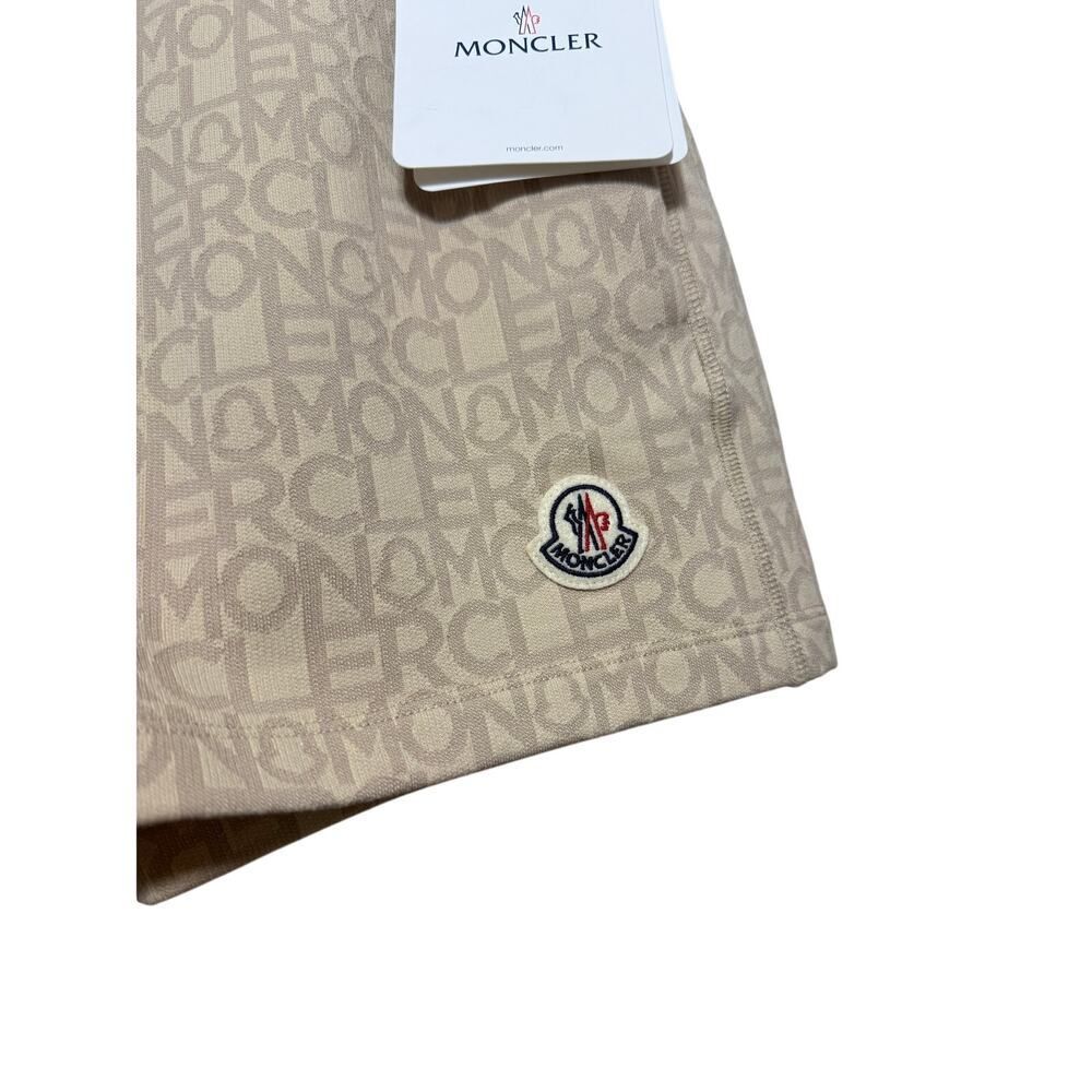 NWT Moncler Monogram Drawstring Shorts – Beige Lo… - image 8